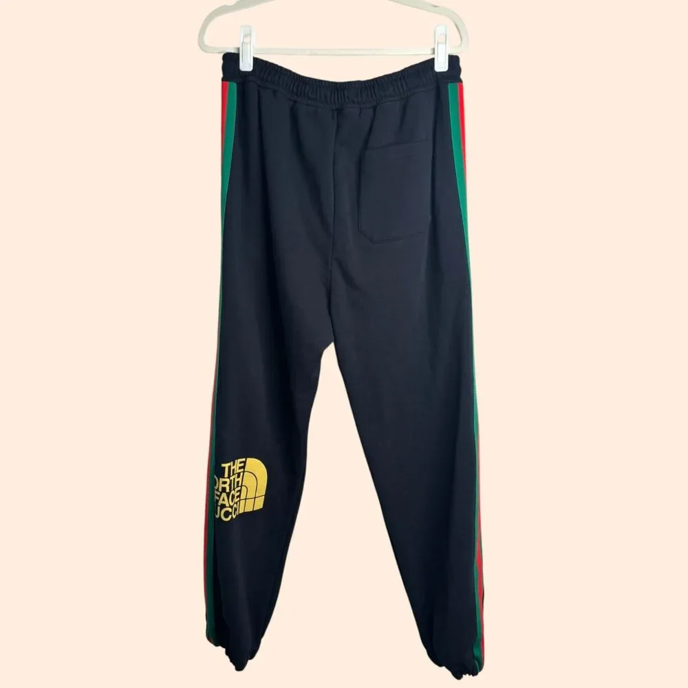 Gucci x The North Face Black Stripe Joggers